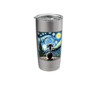 Artistic Ant Stuff Van Gogh Style Starry Night Ant Stainless Steel Insulated Tumbler