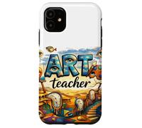Artistic Artsy Mashup Melting Surrealism Fine Art Teacher Case for iPhone 11