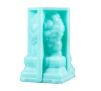 Artistic Asian Lions Silicone Baking Molds Dishwasher Safe Efficient Jellies Making for Chocolate Ice Creams Cultural Stone Lions Chocolate