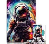 Artistic Astronauts 1000 Pieces Jigsaw Puzzles for Adults And Teens,Family Game Stress Reliever Difficult Challenge Artists Collection,Fine Art (50x75cm)