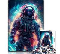Artistic Astronauts JigsawPuzzle 1000 Pieces for Adults,Challenging To Complete But Fun And Humorous with Matching Poster And Trivia Sheet (38x26cm)