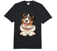 Artistic Aussie Herding Australian Shepherd Comfort Colors Adult Heavyweight T-Shirt