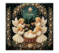 Artistic Beads Kit Jesus Nativity Scene Framed Ornament