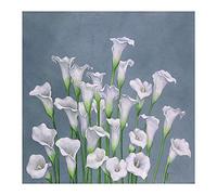 Artistic Blank Greeting Card - Purity - Calla Lily Tall Flowers