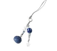 Artistic Blueberry Charm Keychain for Cell Phone Straps with Camera Unique Handmade Beads Lightweight Alloy Jewelry Gift Cell Phone Strap for Girls