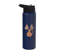 Artistic Boho Butterfly Stainless Steel Insulated Water Bottle