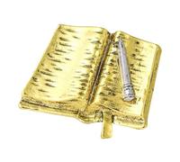 Artistic Book Shaped Enameled Rhinestones Brooch for Cultural Expression and Fashion Enthusiasts Seeking Unique Jewelry Cultural Badge