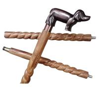 Artistic Brass Bear Walking Stick, Handcrafted Finest Wood Walking Cane, Unique Bear Handle Cane, Ideal for Hiking & Nature Walks, Exquisite Brass Detail, for Outdoor Lovers