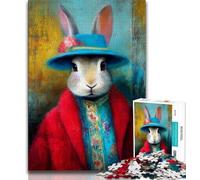 Artistic Bunny JigsawPuzzle 1000 Pieces for Teenagers,Challenging To Complete But Fun And Humorous Birthday Present,Gifts,Wall Art (50x75cm)