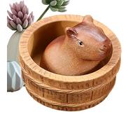 Artistic Capybara Sculpture - Ceramic Collectible, Purple Clay Tea Pet | Capybaraa Healing Cute Teas Table Small Ornaments, Traditional Chinese Culture Accessory for Teea Lovers Meditation