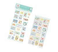 Artistic Cats Face Die Cut Label for Bullets Journals Planners Reusable Adhesive Sticker with Multiple Emotion Designs Cats Sticker Sheets