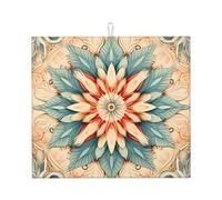 artistic circles Kitchen countertop absorbent mat (16*18 inches) - high-value dish drain mat