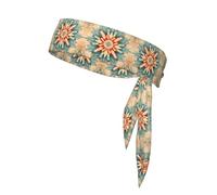 artistic circles Printed headband, adiustable headband, perfect for running, fitnessand other sports.