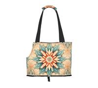 Artistic Circles Printed pet Shoulder Bag, Suitable for Small Dogs and Cats, Shopping and Travel Dual-Purpose Bag
