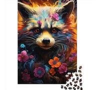 Artistic Civet Cat Puzzle for Teenagers 1000 Pieces Puzzle Brain Teaser Puzzles For Adults 1000pcs (38x26cm)