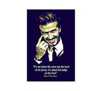 Artistic Color David Beckham Celebrity Quote Poster 2 Canvas Poster Bedroom Decor Sports Landscape Office Room Decor Gift Unframe:12×18inch(30×45cm)