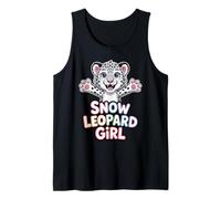 Artistic Colorful Bright Vintage Rare Graphic Snow Leopard Tank Top