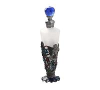 Artistic Conical Shape 25ml Empty Perfumes Bottle Glass and Zincs Alloys Featuring Design Enchanting Enameled Cosmetic Vessel