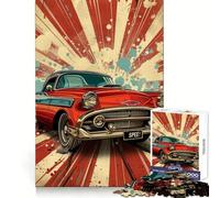 Artistic Cool Sports Car Jigsaw Puzzles 1000 Piece for Teenagers Skill Play Accurate Cut Home Fun (50x75cm)