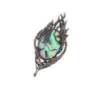 Artistic Copper Cats/Feathered Brooch Multipurpose Fashionable Clothes Ornament Fashion Jewelry Women Travel Friendly Cats Pin