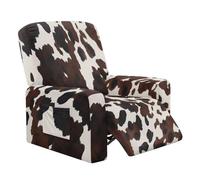 Artistic Cow Print Recliner Covers that Stay in Place Sofa Cover for Recliner Chair with Storage Pockets Single Seat Sofa Couch Cover Furniture Protector for Offiece Slipcover for Pets