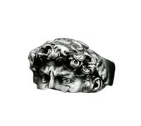 Artistic Cracked Silver Rings Crafted From Artist Statue Sturdy Jewelry for Unique Styles and Special Occasions Artist Styles Jewelry