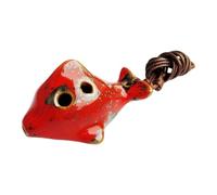 Artistic Crackle Glaze Ceramic Ocarina C Tunes Small Ceramic Ocarina Musical Gift Learning Folk Instruments Crackled Glaze