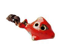 Artistic Crackle Glaze Ceramic Ocarina C Tunes Small Musical Gift Learning Folk Instruments Handcrafted