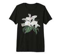 Artistic Cream White Calla Lilies Bouquet Isolated Premium T-Shirt