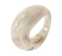 Artistic Curved V Shaped Statement Rings Lightweight Resin Construction Graduated Color Unisex Jewelry Accessory Elegant Resin Rings for Occasions