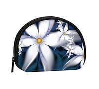Artistic Daisy Floral Portable Mini Change Storage Bag, Stylish and Compact Coin Purse, Suitable for Daily Carrying