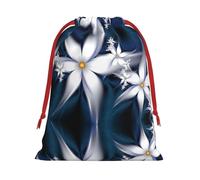 Artistic Daisy Floral Ultra Soft Velvet Gift Bag, Comfortable To The Touch, Reusable