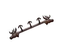 Artistic Deer Wall Hanging Hooks Set Portable Cast Iron Hanger for Clothes Entryway Bedroom Decor Creative Metal Home Hooks