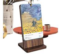 Artistic Desk Calendar, Oil Painting Planner, Monthly Table Organizer with Visual Style, Elegant Desktop Display, Scheduling Tool for School Home Workplace, Planning Aid for Friends Family