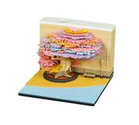 Artistic Desk Calendar Twenty Twenty Six Highlighting Flowering Tree Plan Weekly Planner with Detachable Note Panes for Productivity Spring Jungle Desk Deck