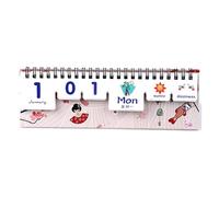 Artistic Desk Calendar with Astronomical Animal Graphics, Reusable Pages for Daily Appointment Tracking, Tearable Daily Calendar