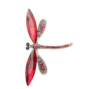 Artistic Dragonflies Crystal Brooch Pin Rhinestones Animal Breastpin Elegant Accessory for Women Fashion Suit Jewelry Retro Dragonflies Brooch