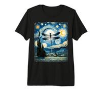 Artistic Dragonfly Stuff Van Gogh Starry Night Dragonfly Premium T-Shirt