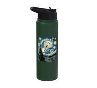 Artistic Dragonfly Stuff Van Gogh Starry Night Dragonfly Stainless Steel Insulated Water Bottle
