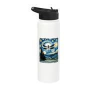 Artistic Dragonfly Stuff Van Gogh Starry Night Dragonfly Stainless Steel Insulated Water Bottle