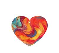 Artistic effect colorful Car Air Fresheners Cards 4 Pcs Long Lasting Car Fresheners Gifts for Men Women Auto Aromatherapy Tablets Hanging Scented Card Rearview Mirror Pendant