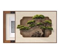 Artistic Electrical Panel Cover, Decorative Meter Box Screen with Protective Layer, Horizontal Wall Art for Living Room, Multimedia Distribution Box Concealment