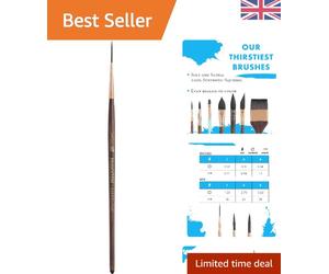 Artistic Excellence: Neptune Size 1 Short Handle Watercolor Brush, Design