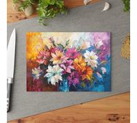 Artistic Expressions Glass Cutting Board Tempered Glass Textured Surface Stability