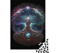 Artistic Fantasy Tree 500 Piece Jigsaw Puzzles for Adults Jigsaw Puzzle 500 Pieces Jigsaws Adults Puzzles Gifts 500pcs (52x38cm)