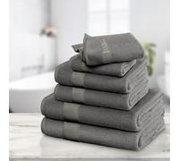 Artistic Fashionista Limited 100% Natural Bamboo Cotton Hotel Quality Super Soft Thick Absorbent & Quick Dry BAMBOO Hand Towel, Bath Towel, Bath Sheet (Charcoal, Bath Sheet - Pack 2)