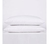 Artistic Fashionista Limited 2 Pack Duck Feather & Down Pillows - 100% Cotton Cover - Non-allergenic & Anti dust mite, Soft Hotel Quality Pillows - 15% Down & 85% Feathers