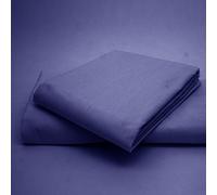 Artistic Fashionista Limited Easycare Non Iron Plain Dyed Polycotton BUNK BED FITTED SHEET - Ideal for Bunk Bed, Small Single & Caravan Bed (Mid Blue)