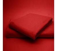 Artistic Fashionista Limited EASYCARE Non-Iron Plain Dyed POLYCOTTON HOUSEWIFE PILLOWCASES PAIR (Red)
