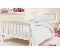 Artistic Fashionista Limited Luxury Hotel Quality 200 Thread Count 100% Egyptian Cotton COT BED DUVET COVER SET or COT BED FITTED SHEET (Cot Bed Fitted Sheet, White)